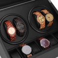 thumbnail image 1 of ANGGREK 4+6 Automatic Watch Winder Box Display Storage Box For Wristwatch Mechanical Watch 110-240V US Plug,Watch Storage Box, 1 of 8