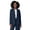 Navy, variant on Women's Plus Size Bi-Stretch Shaped Blazer
