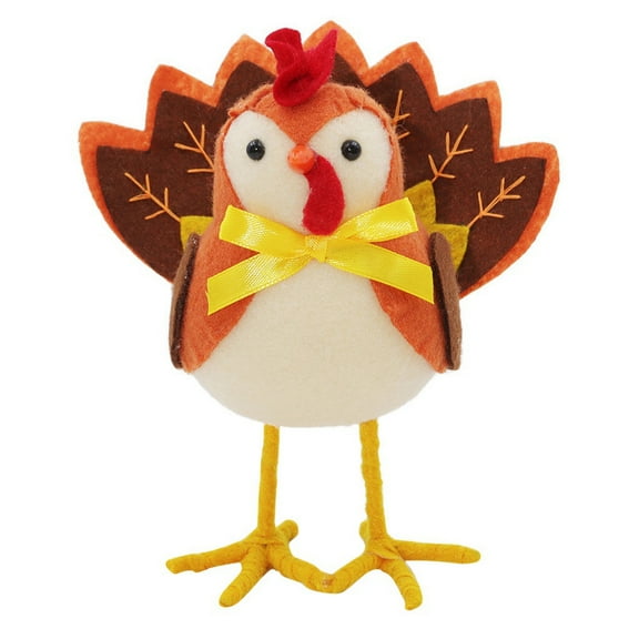 Leatfisat Thanksgiving Turkey Figurine, Trendy Harvest Decor, Festive Turkey Figures For Thanksgiving,Fall Decor