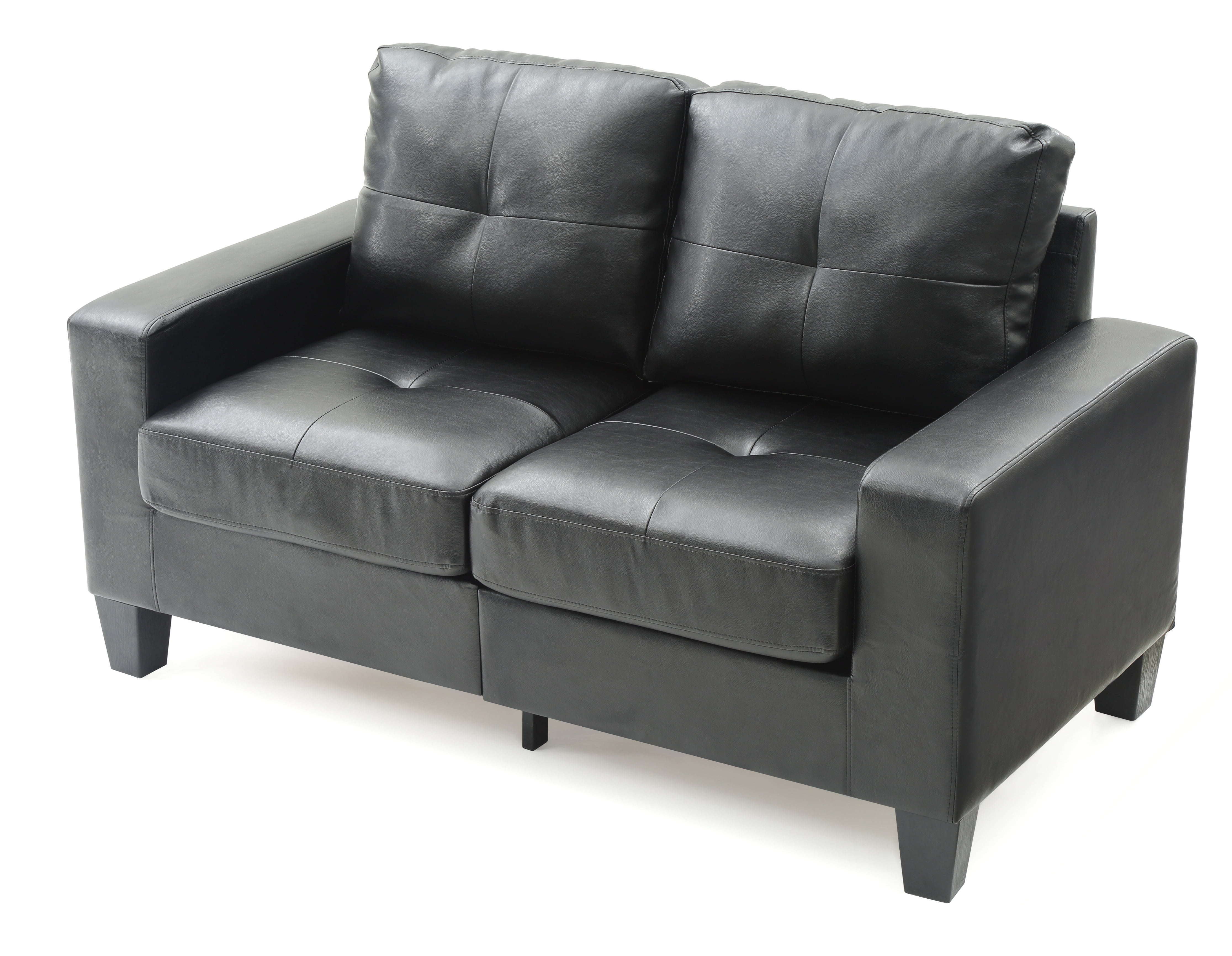 Glory Furniture Newbury Loveseat in Black Color