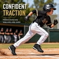 thumbnail image 3 of EQW Kids High-Top Baseball Cleats, Lace-Up Youth Baseball Shoes with Rubber Molded Cleats for Boys Girls, Ankle Support, 3 of 9