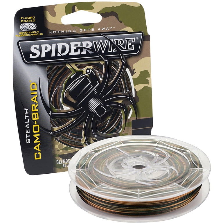camo braided fishing line Spiderwire Stealth Blue 1500 Yards making a statement above the water SpiderWire Stealth Camo Braid Fishing