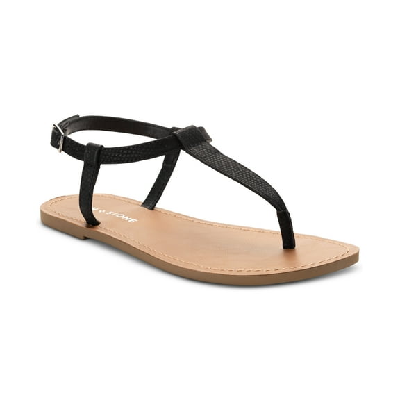 T-Strap Slingback Krisleyy by Sun Stone, Black Flat, Size 10M