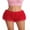 Red, variant on Women Lace Bloomers Shorts Casual Summer Layered Ruffles Elastic Short Pants for Club Streetwear