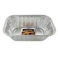 thumbnail image 6 of Pactogo Disposable 1 lb. Aluminum Foil Mini Loaf Pans with Clear Dome Lids (Pack of 20 Sets), 6 of 6