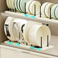 thumbnail image 2 of Kitchen Sink Rack Retractable Stainless Steel Dish Drain Rack Organizer, 2 of 9