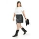 thumbnail image 3 of Falda de vinipiel con flecos Roman Fashion /Tallas Extras, 7065 (Negro) negro 36, 3 of 8