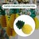 thumbnail image 3 of Paquete de 12 centros de mesa de piña de papel de seda 20 cm verde amarillo, 3 of 5