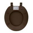 thumbnail image 4 of Ginsey Home Solutions Round Soft Cushion Toilet Seat, Brown, 4 of 10