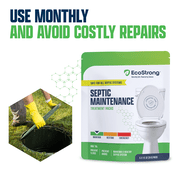 Septic Tank Treatment Packets: Breaks Down Grease, Paper, Organic Solids and Control Septic Odors - 6 Month Supply
