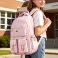 thumbnail image 4 of Orangide Back to School Backpack Plaid Print Waterproof Nylon Large Capacity Multi-Pocket Bookbag for Girls, Boys, Students, Elementary and Middle School, 4 of 6