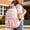 pink, variant on Plaid School Backpack, Korean Style Checkered Large Capacity Bookbag, Waterproof Nylon Multi Pocket Backpacks for Teenagers, Lightweight Campus Backpack with Side Mesh Pockets, Unisex (Purple)
