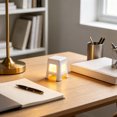 thumbnail image 4 of Mini Stool Shaped Lamp Ornament Lighting - Plastic Desk Decorative Light, Soft Eye Protection, Stable Non-Tip Base, Easy Control Buttons, Wihte, 4 of 6