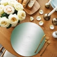 thumbnail image 2 of Round Placemats Ombre Green 15 inch Set of 6 Table Mats for Dining Table Green White Gradient Color Heat Resistant Non-Slip Kitchen & Home Decorative Place Mat Set, 2 of 8