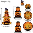 thumbnail image 3 of Hallowen Pumpkin Multilayer Cake Rack Decorative Paper Cake Tray Party Snack Set, 3 of 7