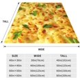 thumbnail image 5 of Mac and Cheese Blanket Funny Macaroni Pasta Real Food Throw Blankets Gifts for Kids Adults Lightweight Soft Fleece Cozy for Sofa Couch Bed Chair Room Birthday Decor 40x50in, 5 of 6