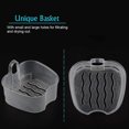 thumbnail image 4 of Blue Denture Case, Denture Cup with Strainer, Denture Bath Box False Teeth Storage Box with Basket Net Container Holder for Travel, 4 of 5