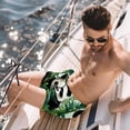 thumbnail image 2 of luoweisi Men's Beach Shorts Quick Dry Swim Trunks with Mesh Lining Panda S, 2 of 5