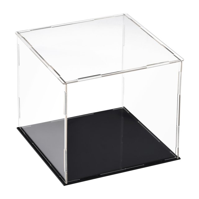 Uxcell Acrylic Clear Display Case Box Dustproof Protection Showcase Cube Collectibles Show Box 11.8 x 11.8 x 11.8 inch