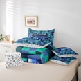 thumbnail image 6 of Castle Fairy Abstract Hexagon Gamer Bedding Comforter Set,Video Game King Bedding Sets, 6 of 8