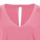 thumbnail image 5 of Greeniant Mono de verano liso de algodón con cuello en V para mujer, mono de manga corta para niña Deportes acuáticos Rosado XXL, 5 of 5