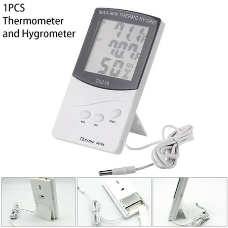 

Mingyiq 1 PCS TA318 LCD Indoor/Outdoor Digital Display Hygrometer Thermometer