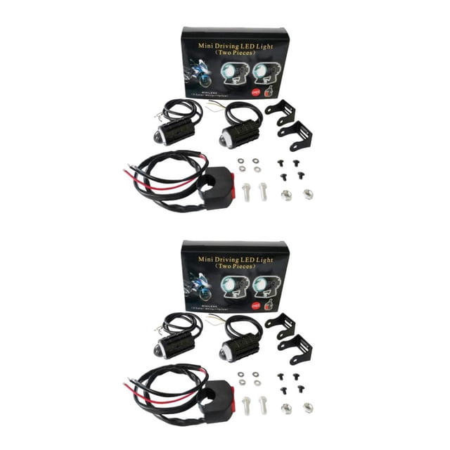 Speravity Faro de coche, foco brillante, proyector de conducción, faro delantero, camiones, SUV, reemplazos universales, 2 luces/1 interruptor 2 luces/1 interruptor 2piezas