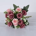 thumbnail image 4 of 30CM Artificial Simulation Floral Pick,Realistic Handcrafted Fake Bouquet,Bright Color Long Lasting Decor,No Watering Maintenance Free,Elegant Ornament For Home Wedding Party Office Shop Garden, 4 of 6