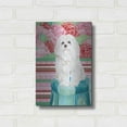 thumbnail image 3 of Luxe Metal Art 'Della Rose Maltese' by Carolee Vitaletti, Metal Wall Art, 12"x16", 3 of 7