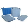 Sleeping Partners Navy Gingham Portable Crib Set