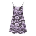 thumbnail image 7 of 5-6 Years Toddler Girl Camouflage Dress Little Kid Short Sleeve Cotton Dress for 3-14 Years, 7 of 7