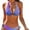 Color 1, variant on SKQIT Women Swimsuit Bikini Sets Triangle Cheeky Gradient Color Two Piece Bathing Suit