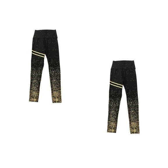 GOOHOCHY  2 Pcs Athletic Leggings Yoga Pants Affordable Workout