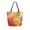 Various Shades Autumn Leaves, variant on Open Top Canvas Tote Bag with Zipper Reusable Shopping Bag 13.5x15" Roomy Carryall Various Shades Autumn Leaves