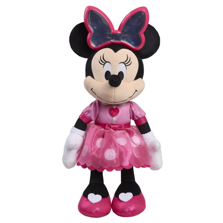 Disney Junior Colorfinity Minnie Mouse, 15 in Interactive Plush