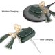 thumbnail image 5 of Funda de carga para Apple Airpods Pro, funda de piel auténtica compatible con el estuche de carga de Apple Airpods Pro - Verde (borlas), 5 of 5