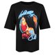 thumbnail image 1 of Wonder Woman - Camiseta Welcome To The 80s para Mujer (Negro), 1 of 2