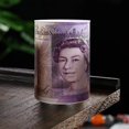 thumbnail image 4 of Creative Money Bank Tinplate Round Penny Bank Large para regalo en casa (GBP de gran tamaño) Likrtyny Libre de BPA, 4 of 9