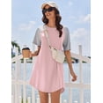 thumbnail image 5 of Ekouaer Nightgowns for Women Cotton Sleep Shirts Short Sleeve Nightshirt Crew Neck Night Gown Comfy Sleepwear Nightdress, 5 of 6
