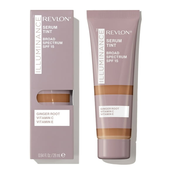 Revlon Illuminance Serum Tint, Liquid Foundation, Light Buildable Coverage, 505 Rich Sand, 0.94 fl oz