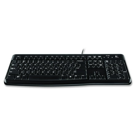 Logitech K120 Keyboard - Wired Usb - Low-profile Keys, Quiet Keys,
