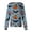 Dark Blue #20, variant on Womens Halloween Scrub Tops Candy Skeleton Long Sleeve Funny Medical Scrubs Pumpkin Ghost Spooky Button Down Medical Uniform, M