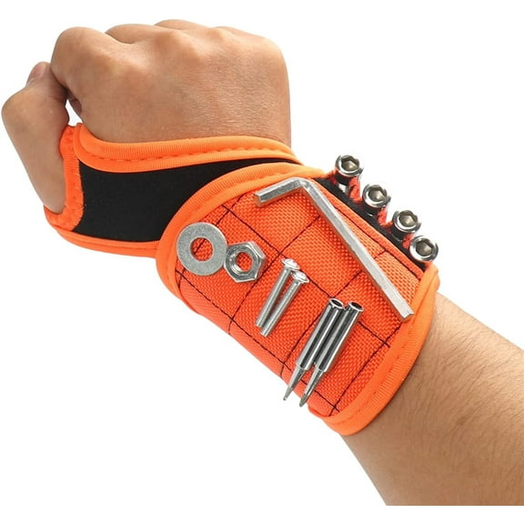 Casewin Magnetic Wristband, Tool Belts With 16 Strong Magnets For Holding Screws, Nails, Drill Bits For DIY Handyman, Perfect Gift For Father/Dad, Husband, Boyfriend, Him, Men/Women And Birthdays