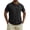 Black, variant on Big & Tall Men's Short Sleeve Golf Shirts Muscle Fit Performance Graphic Athletic Tee Quick Dry Textured 3-Button Casual Workout Top
