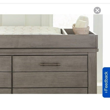 Bassett Dreams Everest Changing Table Topper Smokey Grey Finish