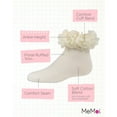 thumbnail image 3 of MeMoi  Floral Halo Cotton Anklet Socks - Girls - Female, 2, Winter White, 3 of 12