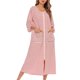 thumbnail image 5 of Minnieouse Camisones de mujer Batas con cremallera de casa de verano Albornoz con bolsillos Hogar Hotel Dormitorio Ropa de dormir Mujer Damas Pijama Rojo Minnieouse AP016562-02, 5 of 6