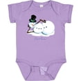 thumbnail image 3 of Inktastic Let it Snow Sassy Snowman in Top Hat Boys or Girls Baby Bodysuit, 3 of 5
