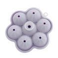 thumbnail image 2 of Luxcidy Ice Tray, Ice Mould 7-hole Circular Ice Mould, Big Round Whiskey Ice Trays for Freezer, Easy to Fill & Release, Whiskey Bourbon Cocktail(Purple), 2 of 6