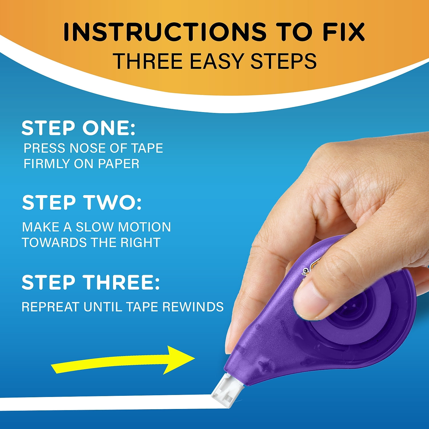 BIC Wite-Out EZ Correct Correction Tape White Pack of 6 (BICWOTAPP11-6)